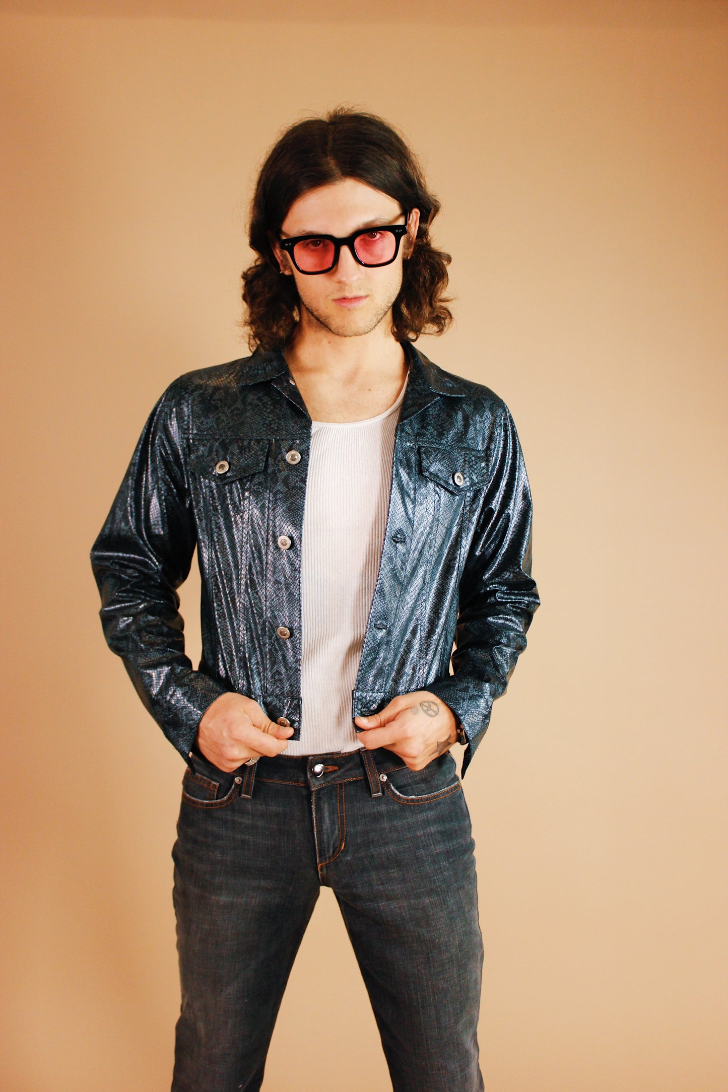 1990s/Y2K Acid Snake Jacket