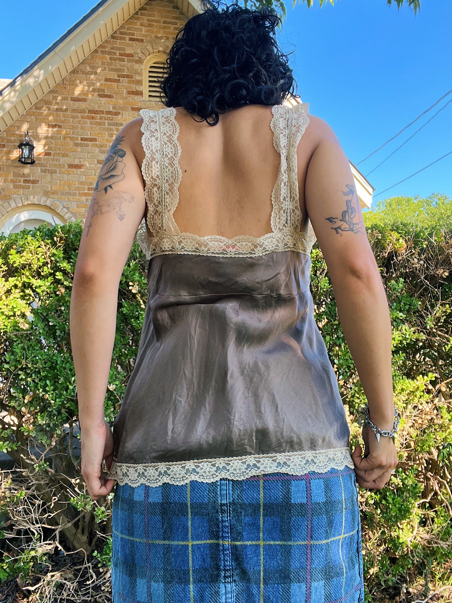 Y2K Sinner Silk Slip Tank