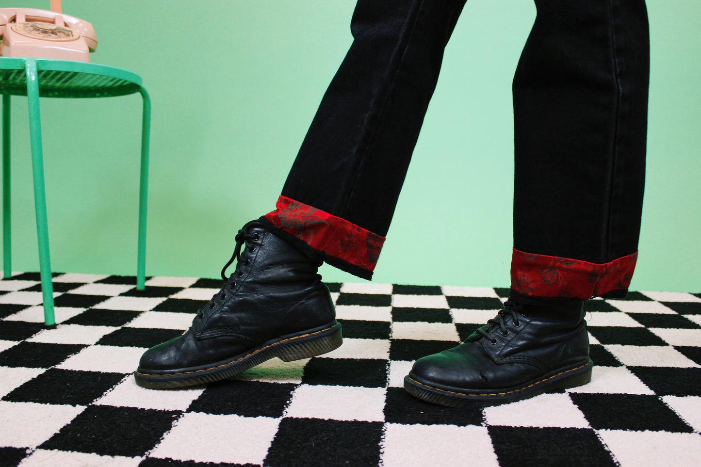 1990s Spirits Flame Jeans