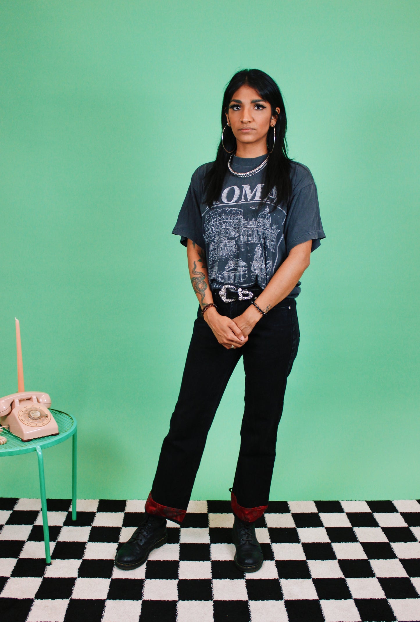 1990s Spirits Flame Jeans