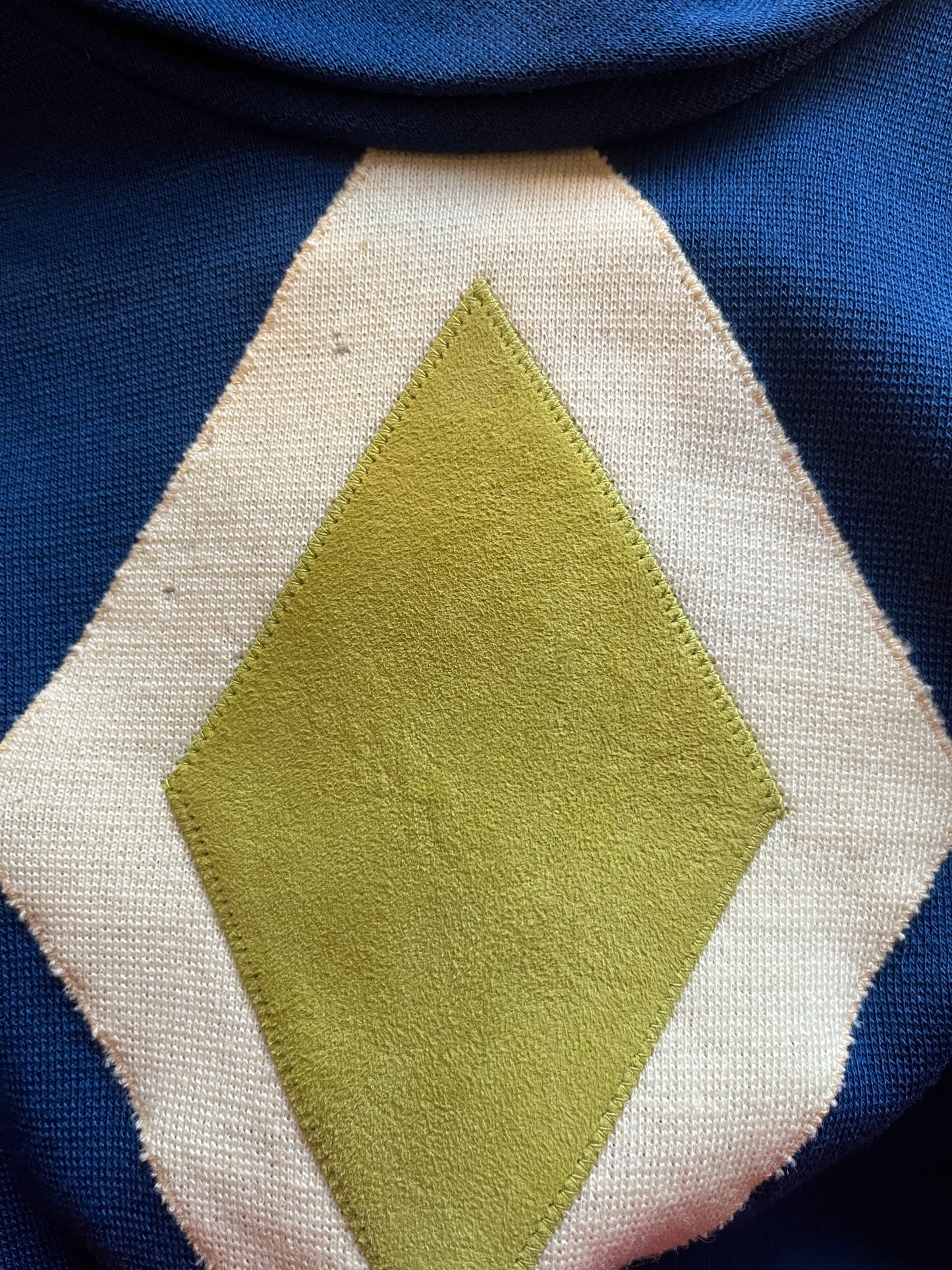 1970s Diamond Appliqué Turtleneck