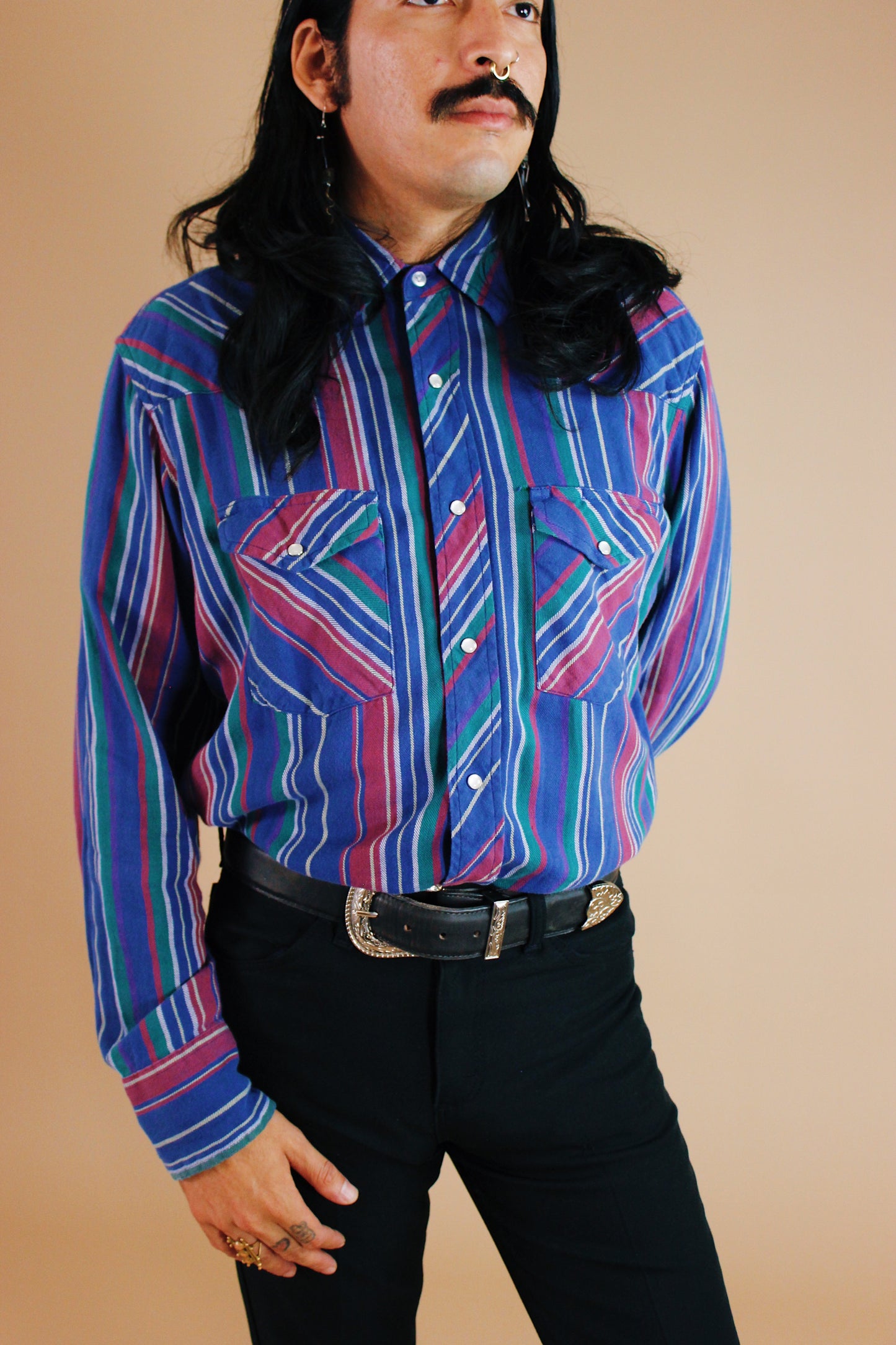 1990s Soft Wrangler Pearl Snap