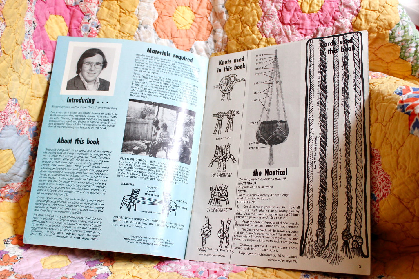 1970s Advanced Macramé Hanger Patternbook