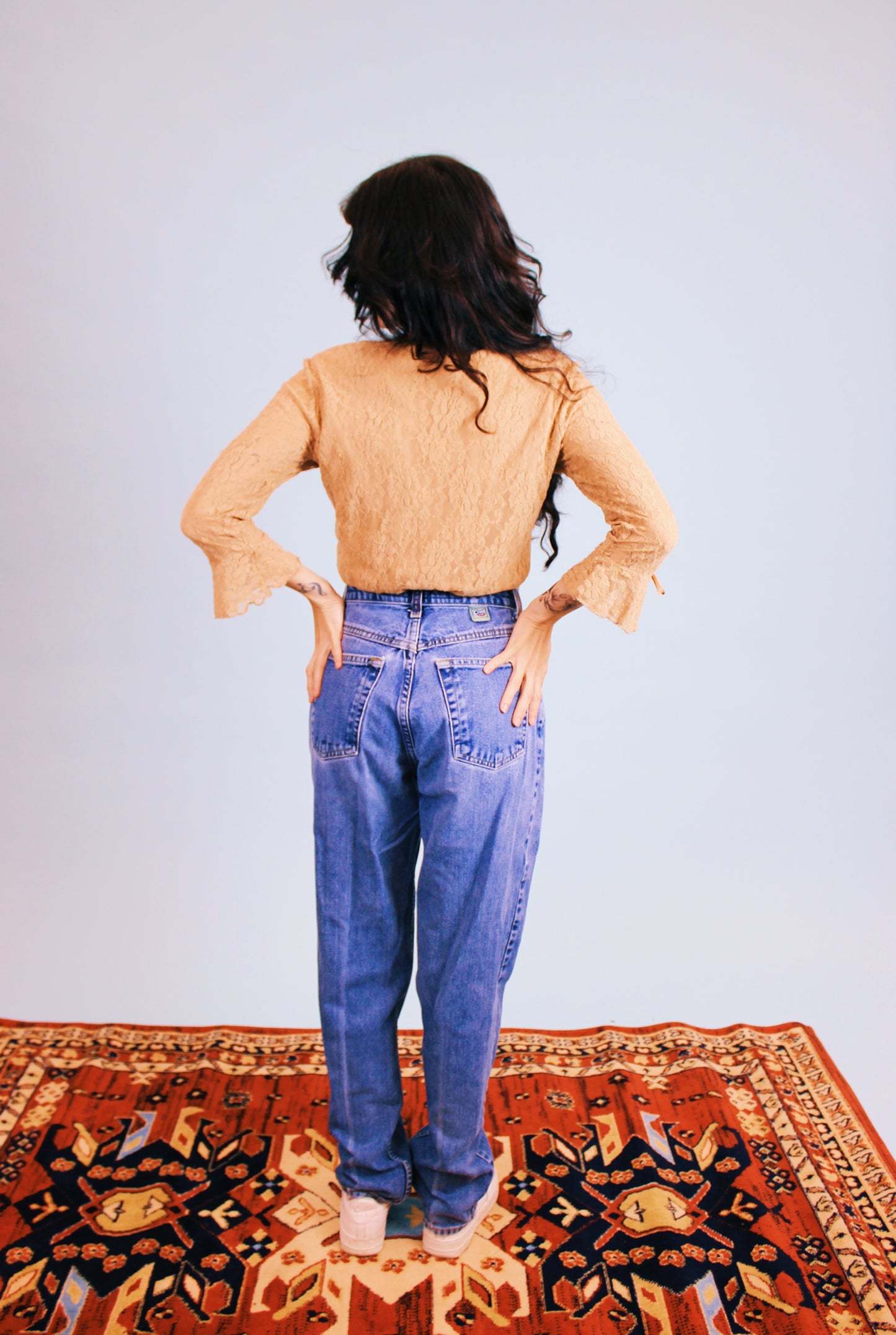 1990s Nude Bow Top