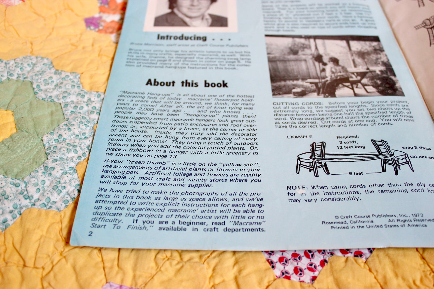 1970s Advanced Macramé Hanger Patternbook