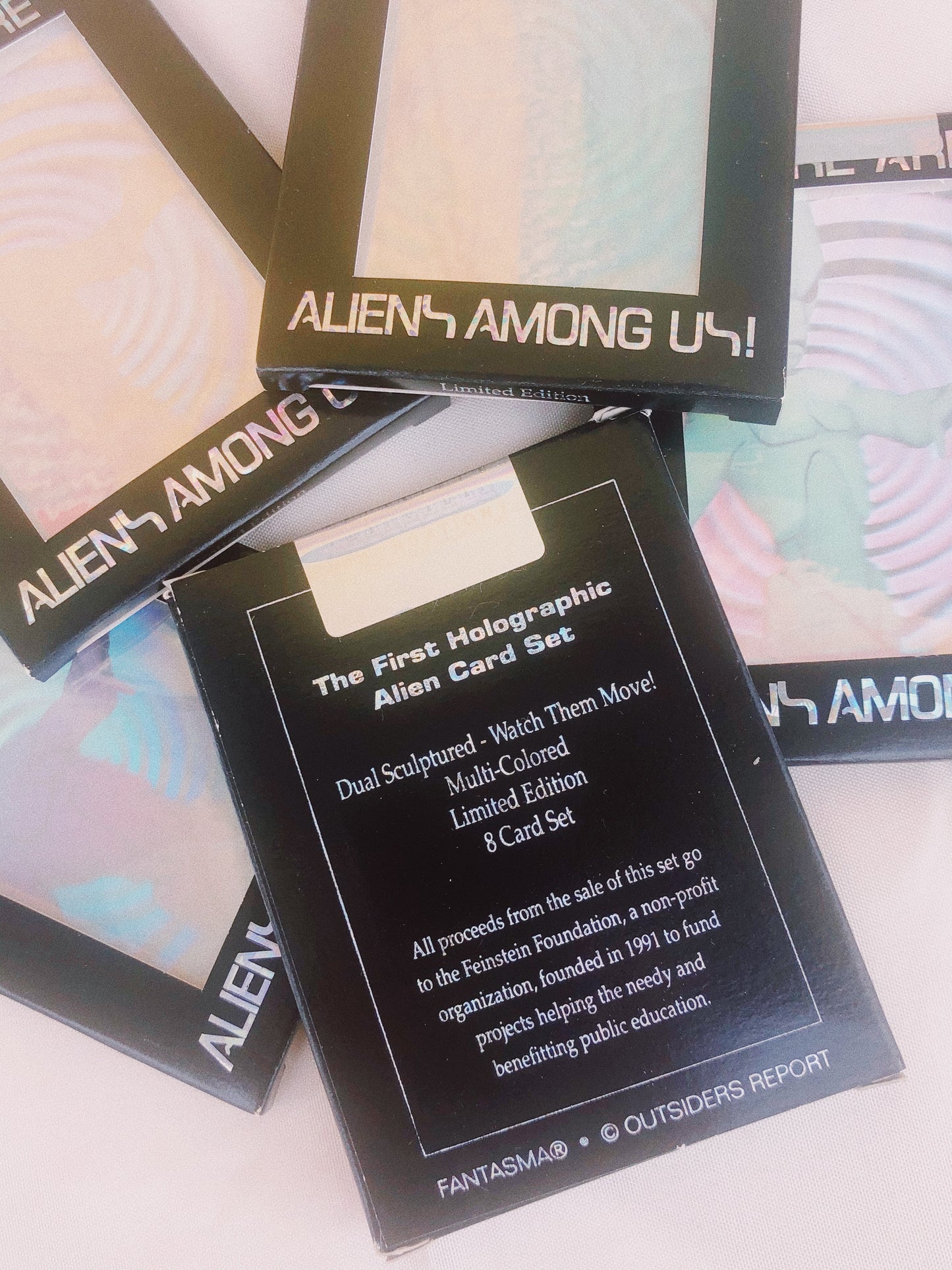 1990s Holographic Alien Cards