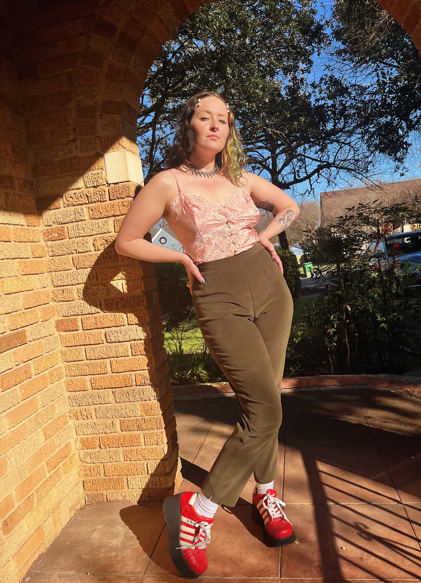 1990s Olive Green Trousers