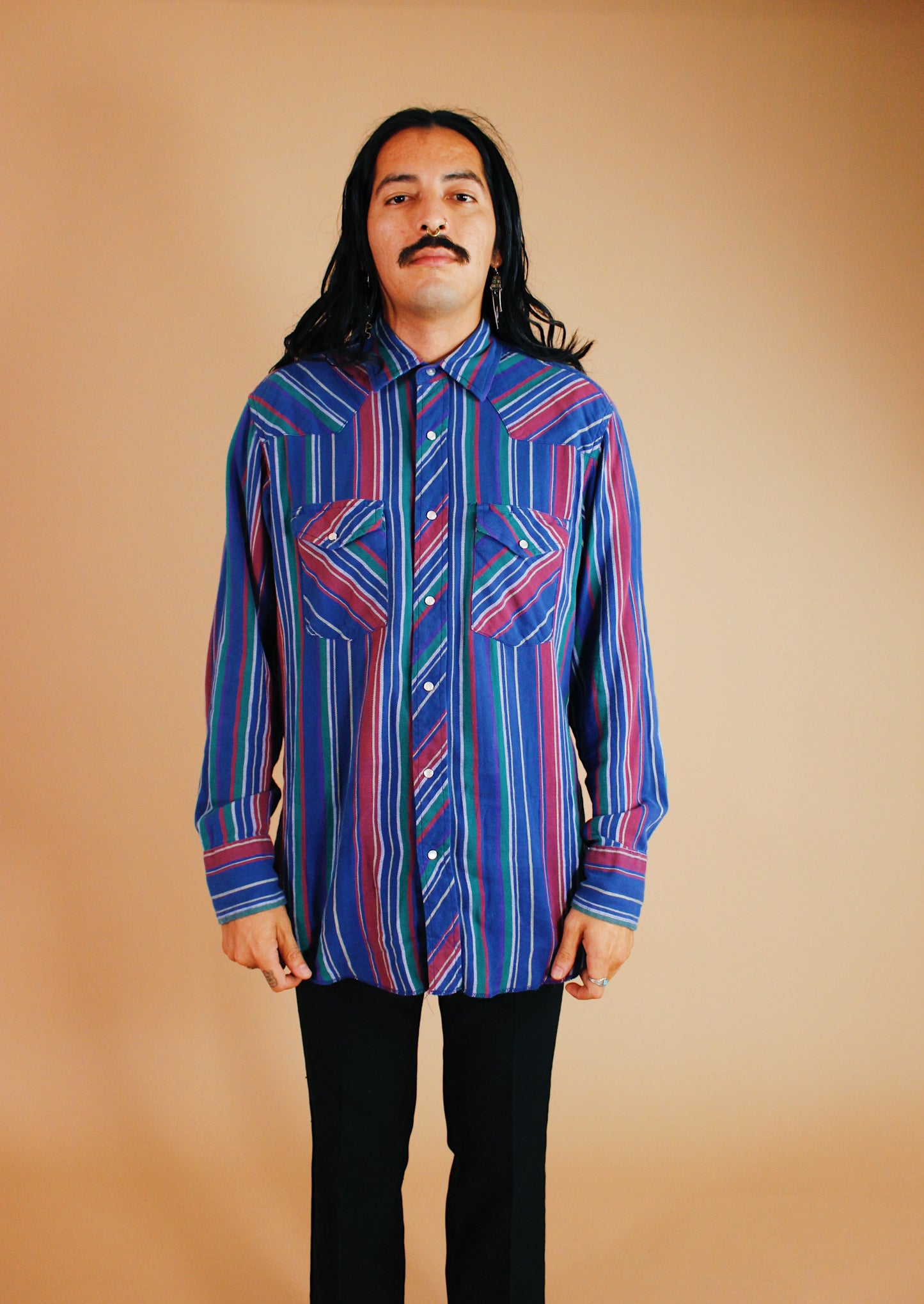 1990s Soft Wrangler Pearl Snap