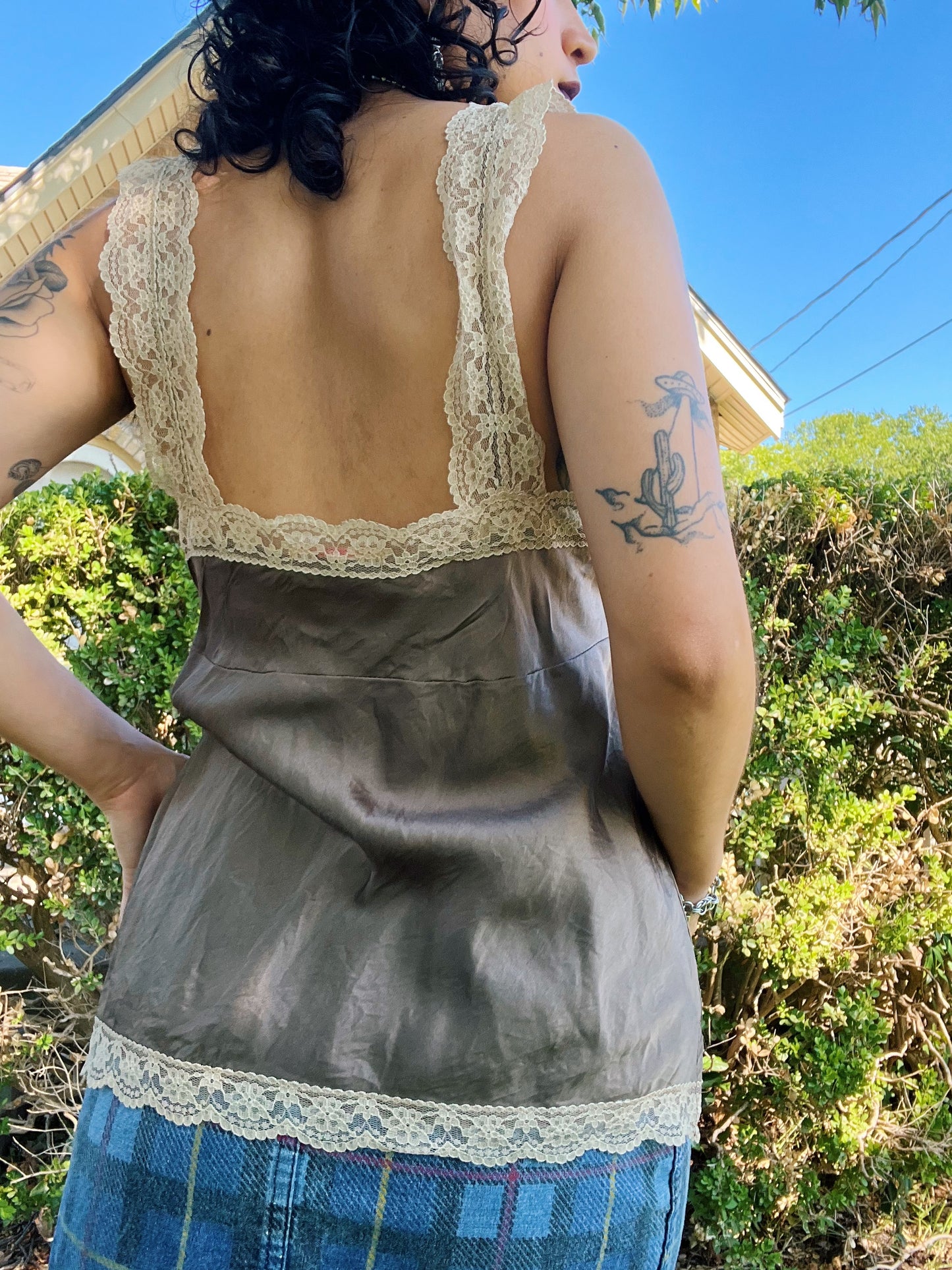 Y2K Sinner Silk Slip Tank