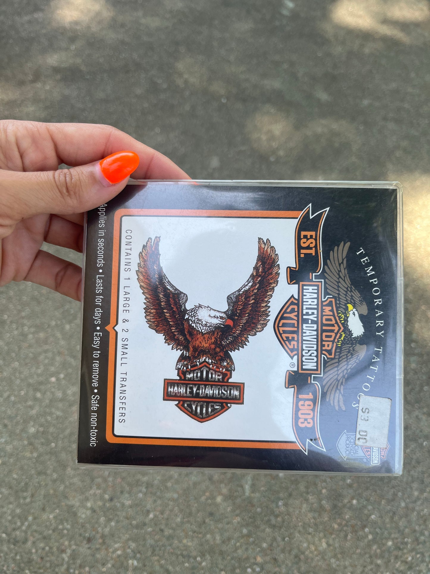 1990s Harley Temporary Tattoos