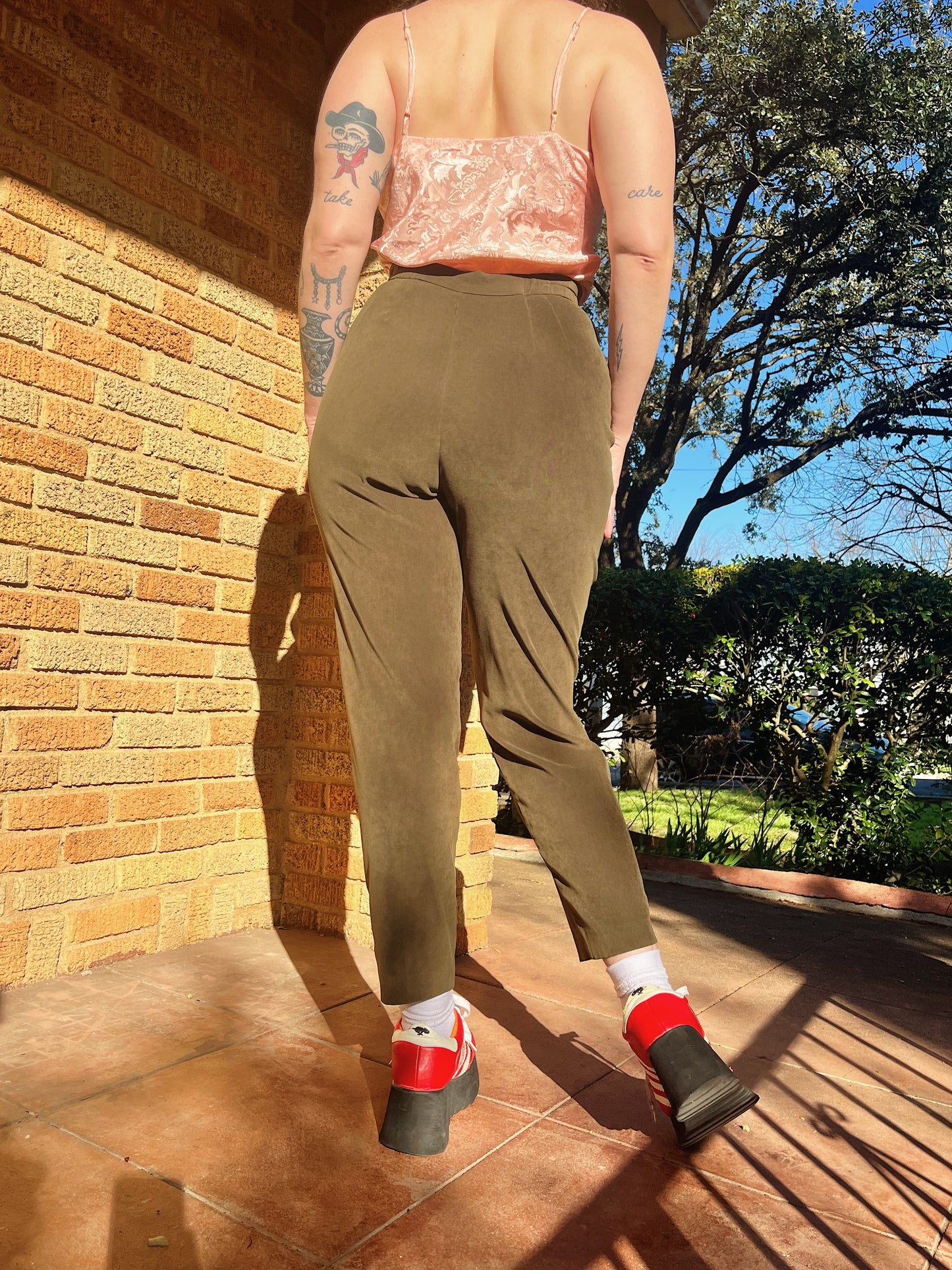 1990s Olive Green Trousers