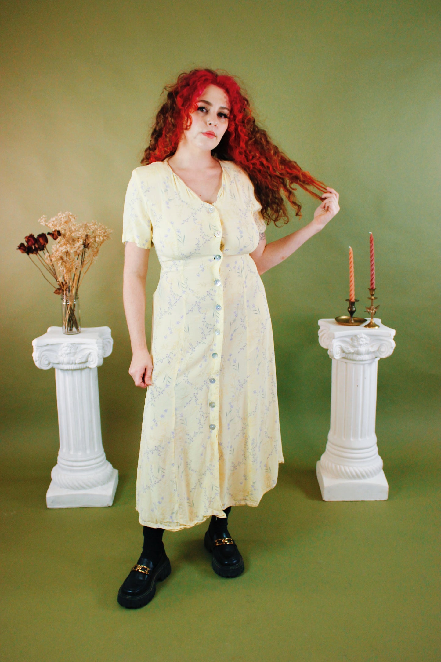 1990s Miss Honey Floral Maxi