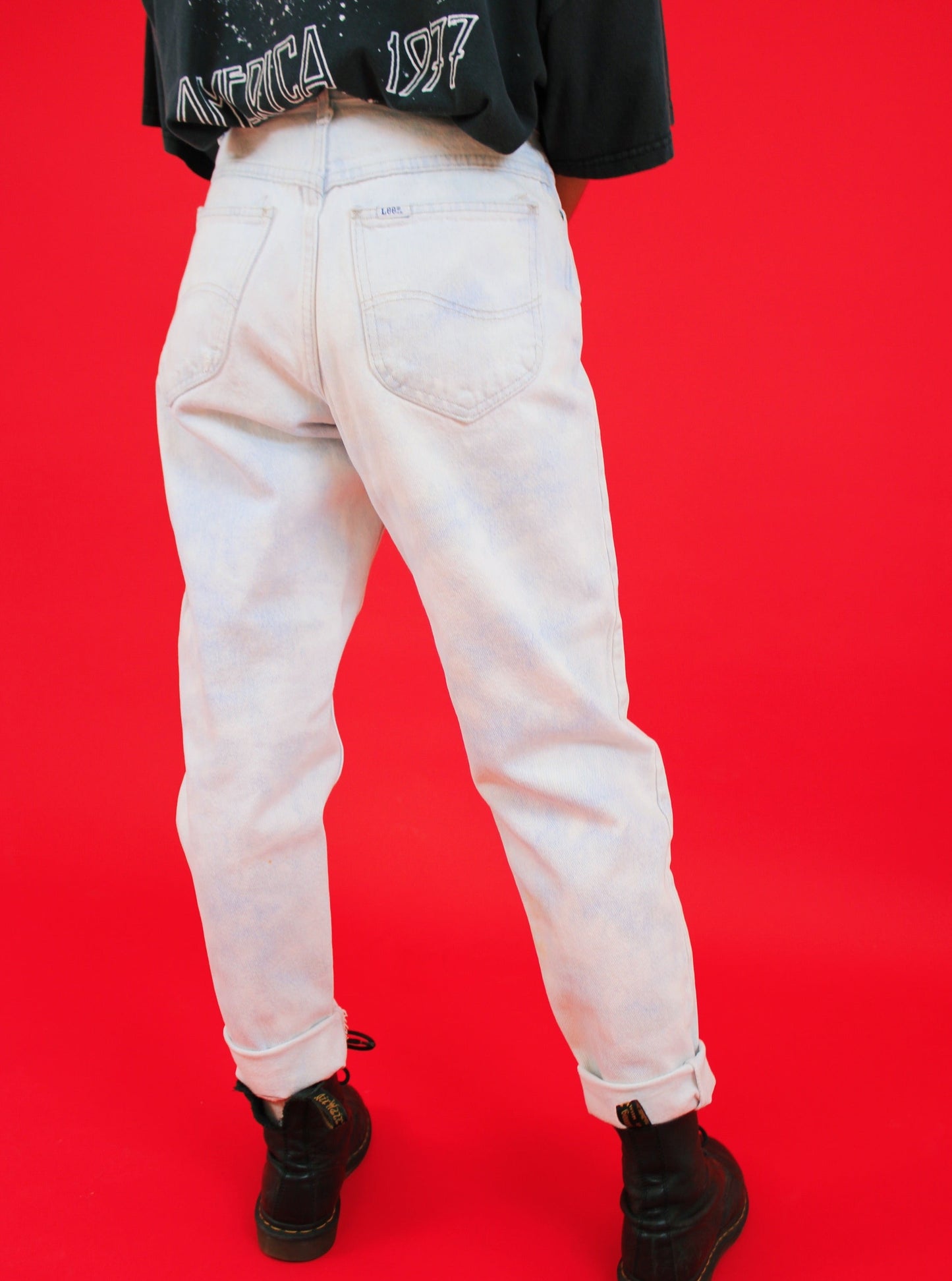 1980s Bleached Lee Jeans