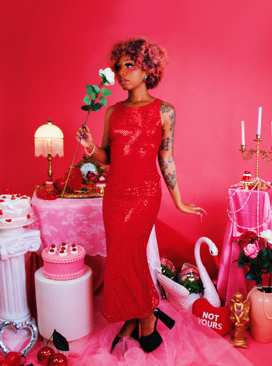 1980s Disco Hunnie Maxi Dress
