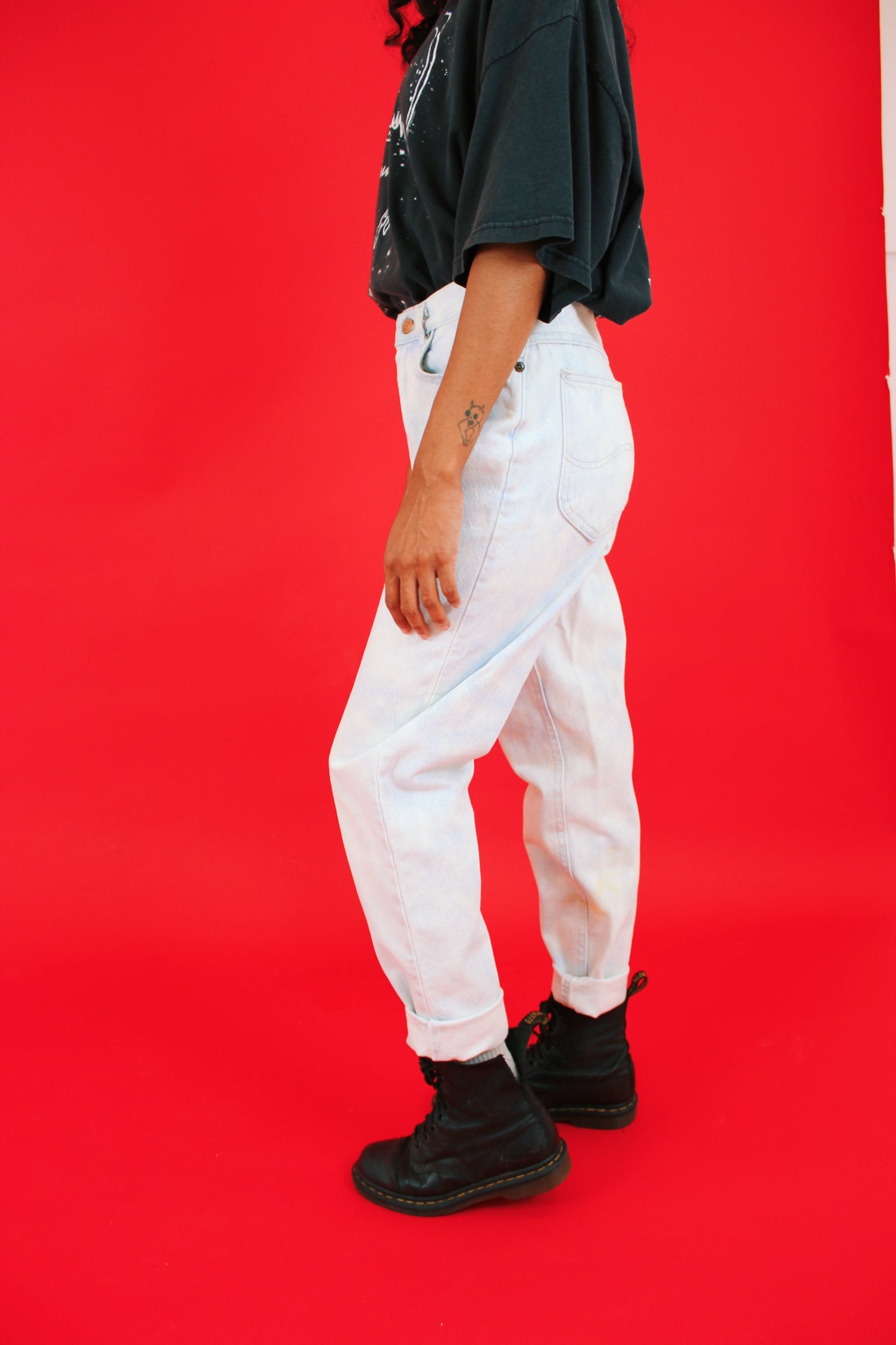1980s Bleached Lee Jeans