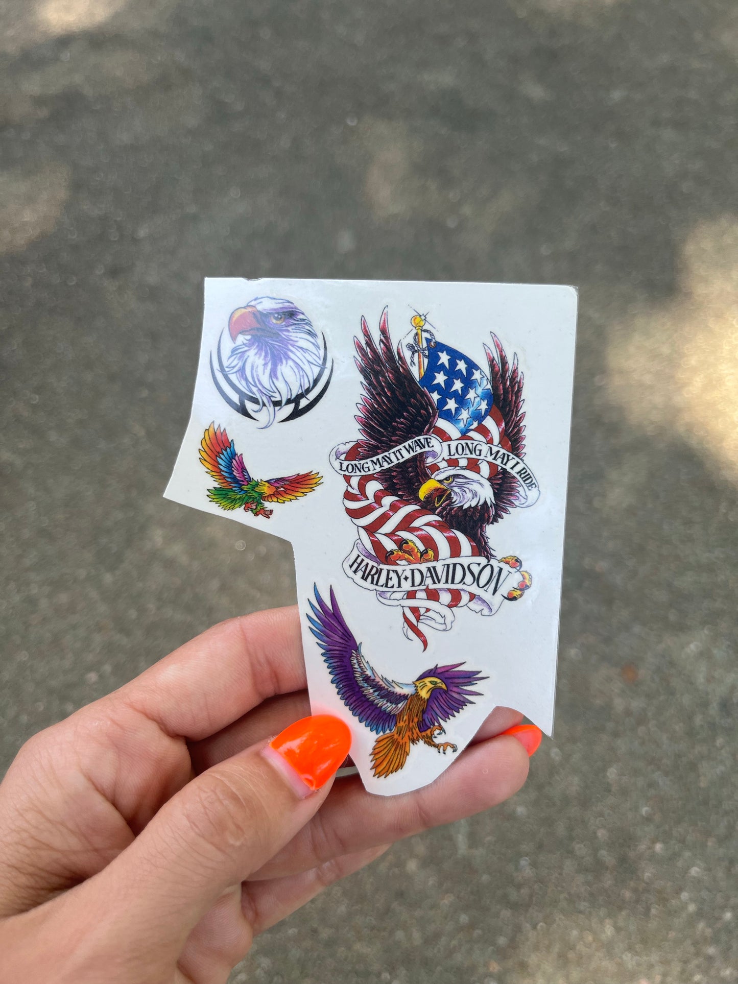 1990s Harley Temporary Tattoos
