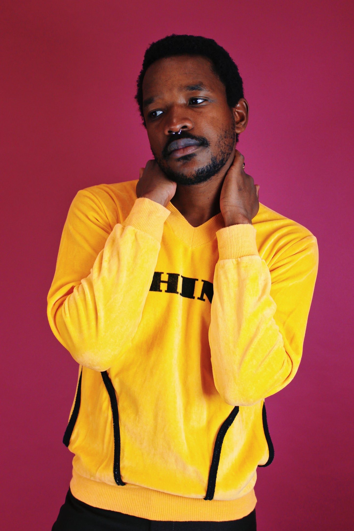 1970s Velour China Pullover
