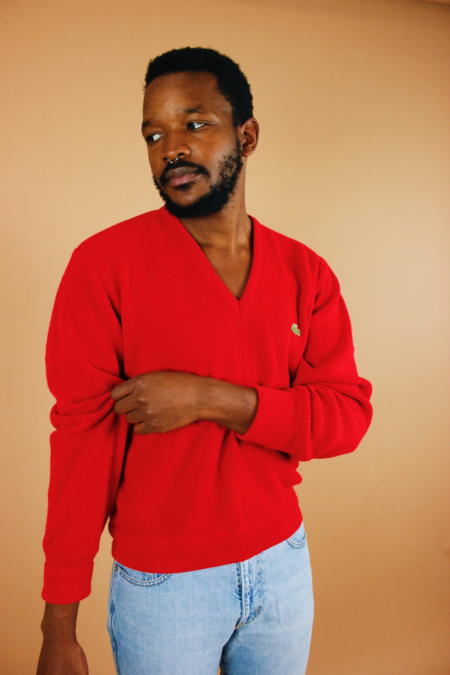 1980s Cherry Lacoste Sweater