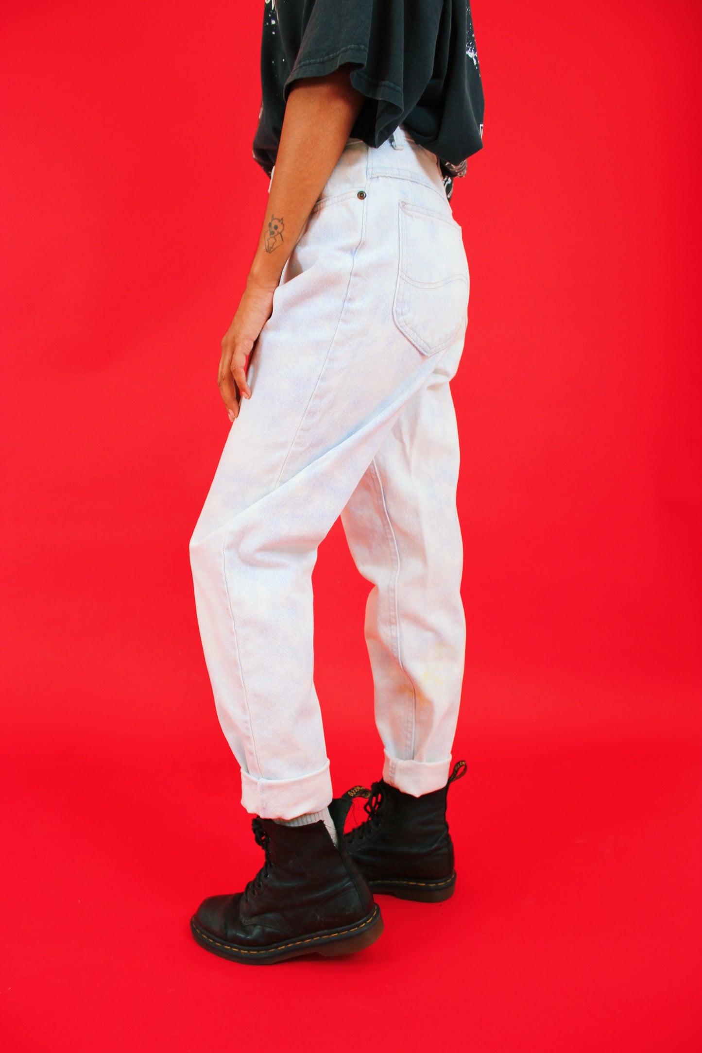 1980s Bleached Lee Jeans