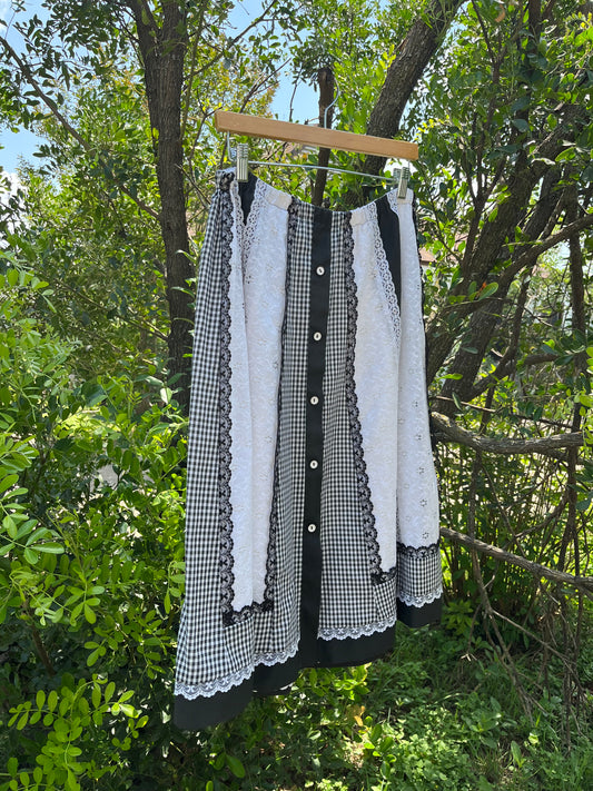 90s gothic picnic skirt for kat