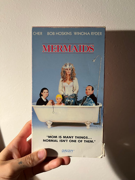 70s garfield bookmark + copycat, pretty woman, mermaids vhs for mckenzie
