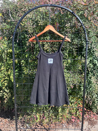 “i touched god” LA apparel dress + betty of arc olive fp tank + eddie bauer longsleeve for simmony