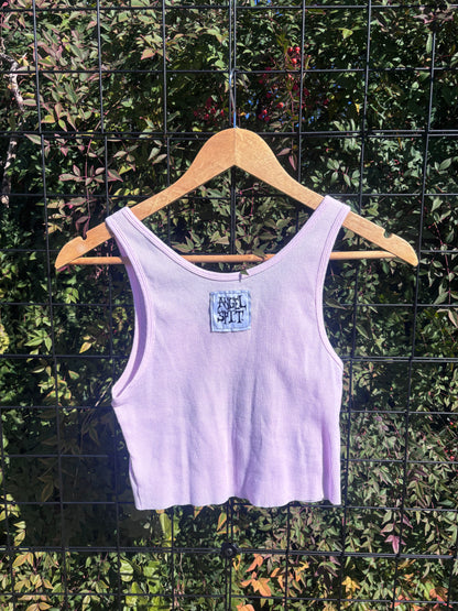 “i touched god” baby pink tank for fern