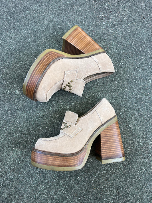 y2k soda platform loafers for adriana