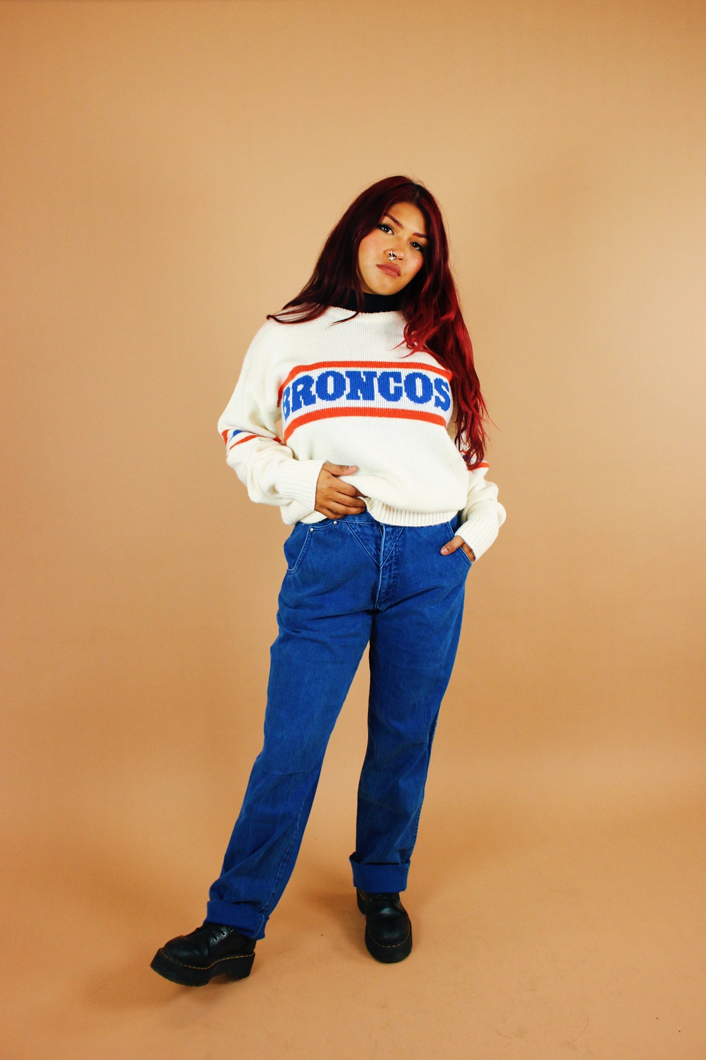 1980s Broncos Sweater [L-XL]