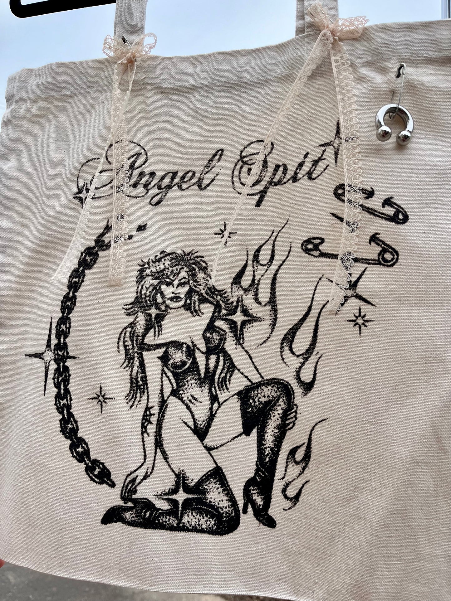 Angel Spit Pierced Bow Tote (1/1)