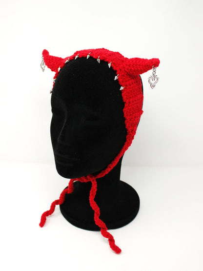 Angel Spit x Hailstorm Crochet Spiked Heart Horns