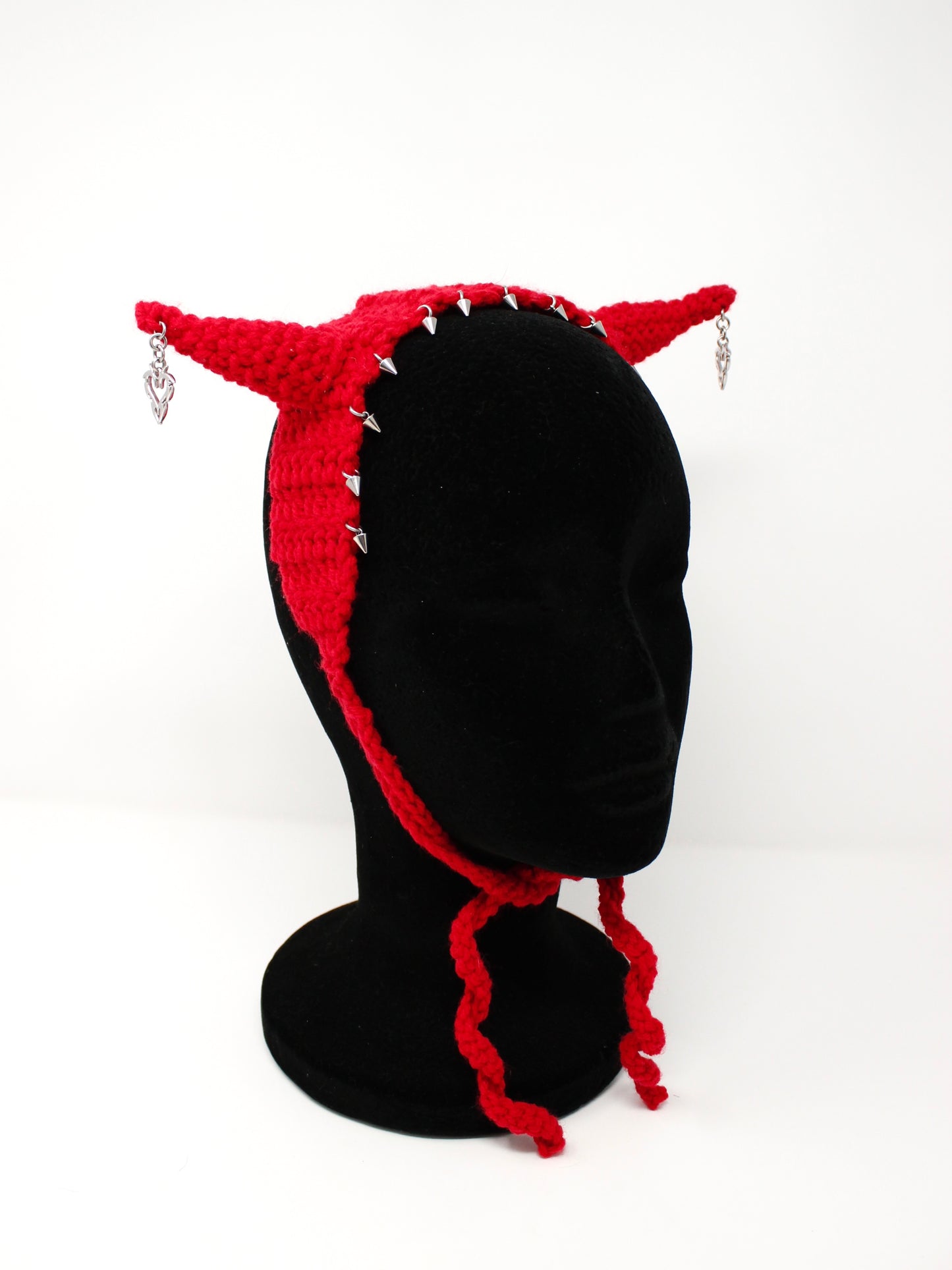 Angel Spit x Hailstorm Crochet Spiked Heart Horns