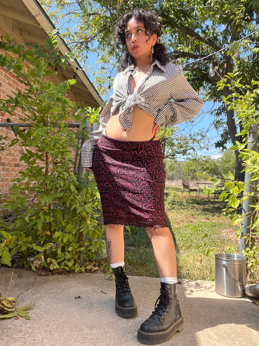 90s lip service “fuck” skirt for tyler