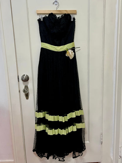 1950s Goth Prom Dress