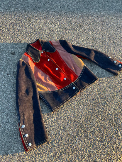 60s Rare Patchwork Suede Jacket for Sisi 🌈