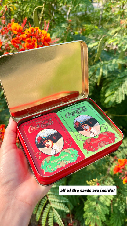 80s coca cola playing cards for brintage