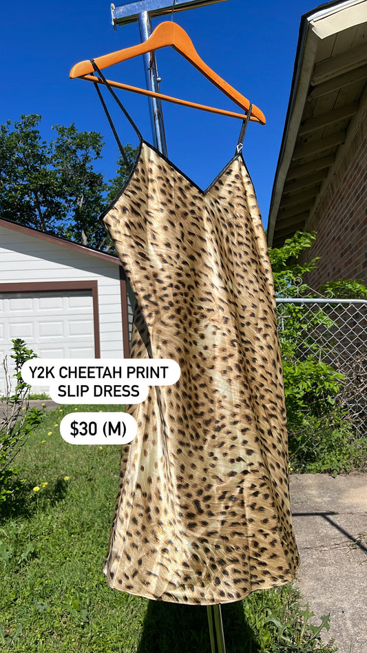 y2k cheetah print slip for mckenzie