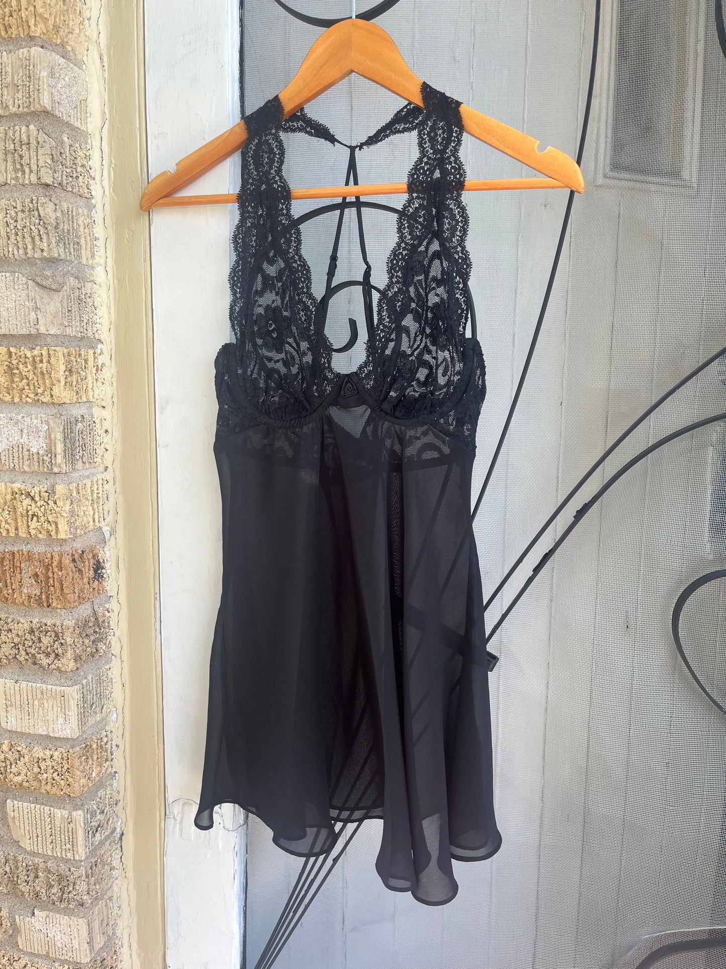 y2k lace + mesh lingerie dress for sunday