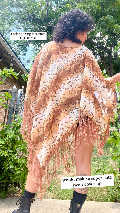 90s tiger print shawl for mckenzie