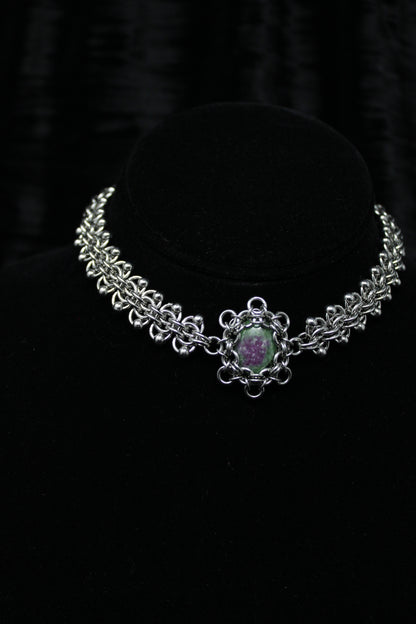 OOAK Studded Anyolite Choker