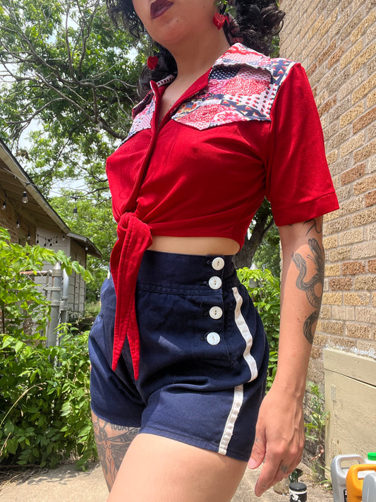 30s/40s button front shorts for emma (& grace!)