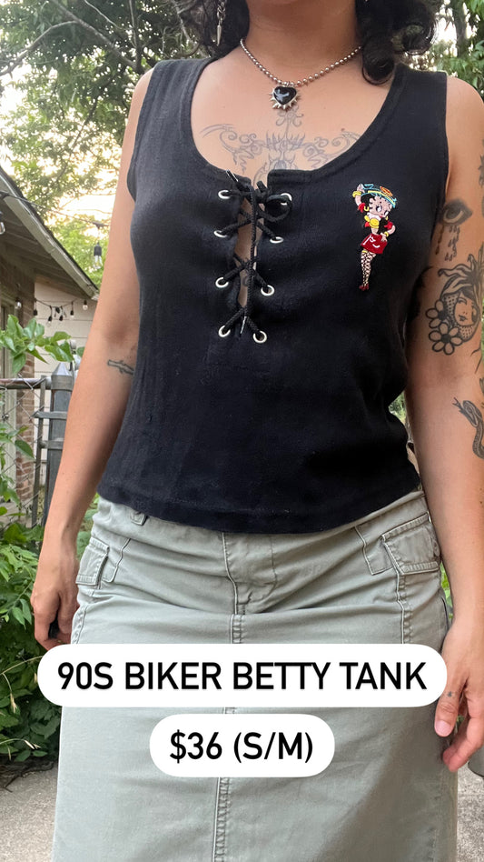 90s biker betty tank for morgan