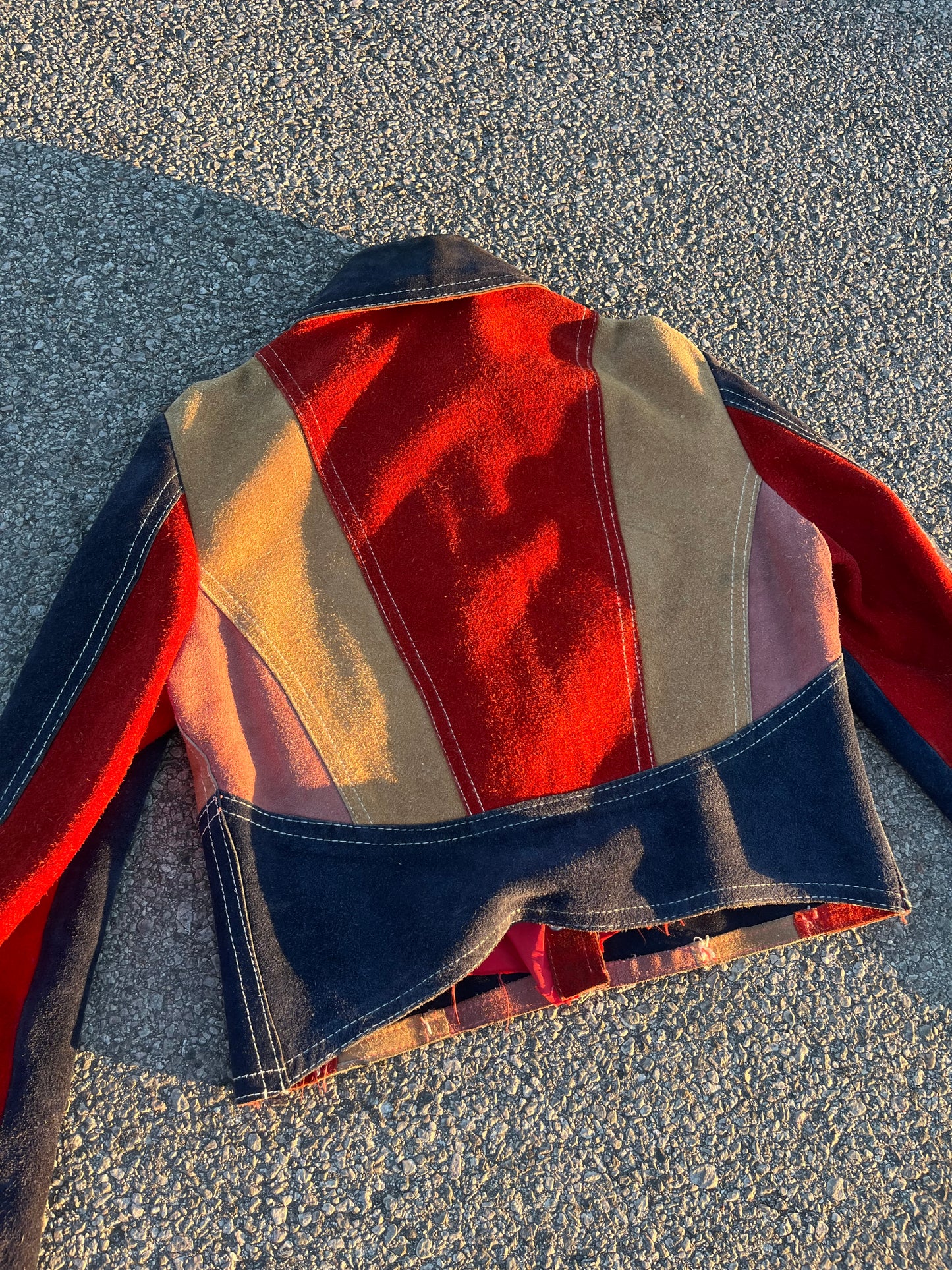 60s Rare Patchwork Suede Jacket for Sisi 🌈