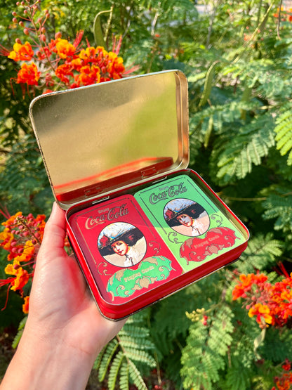 80s coca cola playing cards for brintage