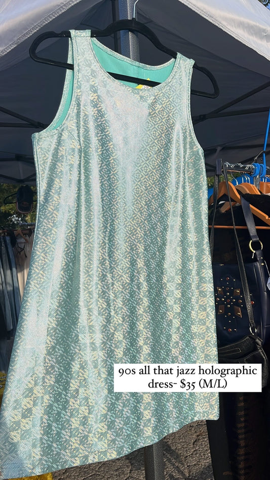 90s all that jazz holographic dress for cheyenne