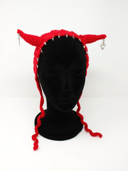 Angel Spit x Hailstorm Crochet Spiked Heart Horns