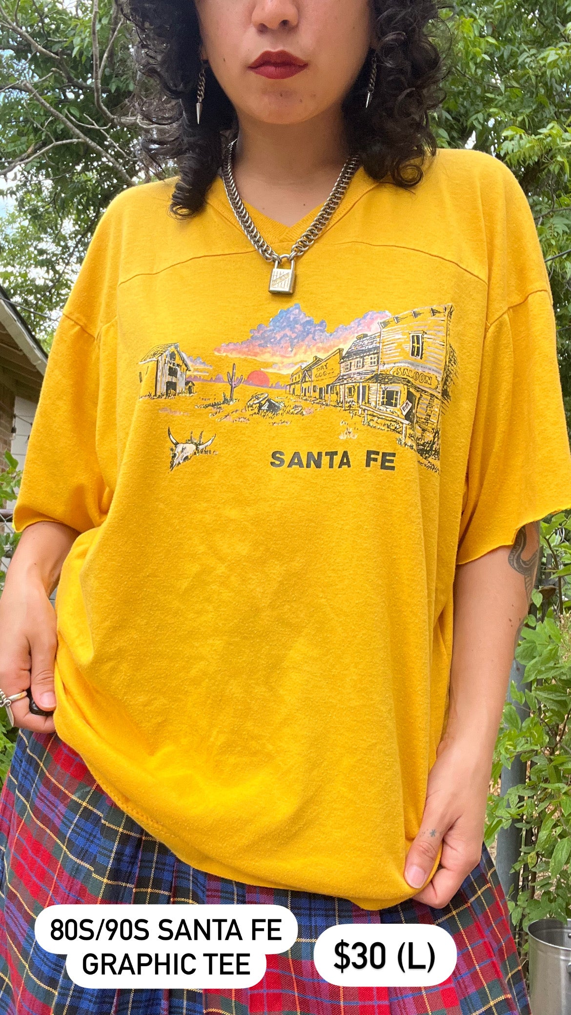 80s/90s santa fe tee for buckmoon