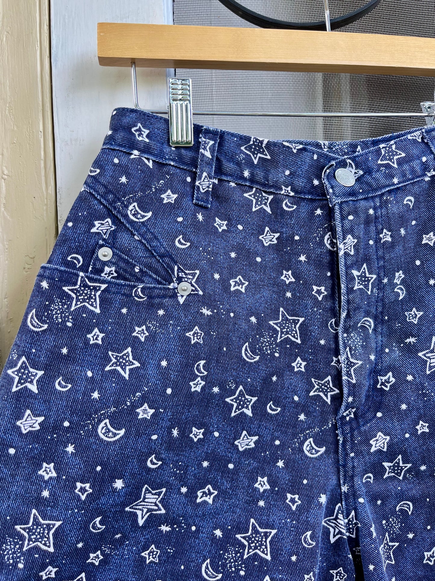 90s sun and moon shorts for mystika