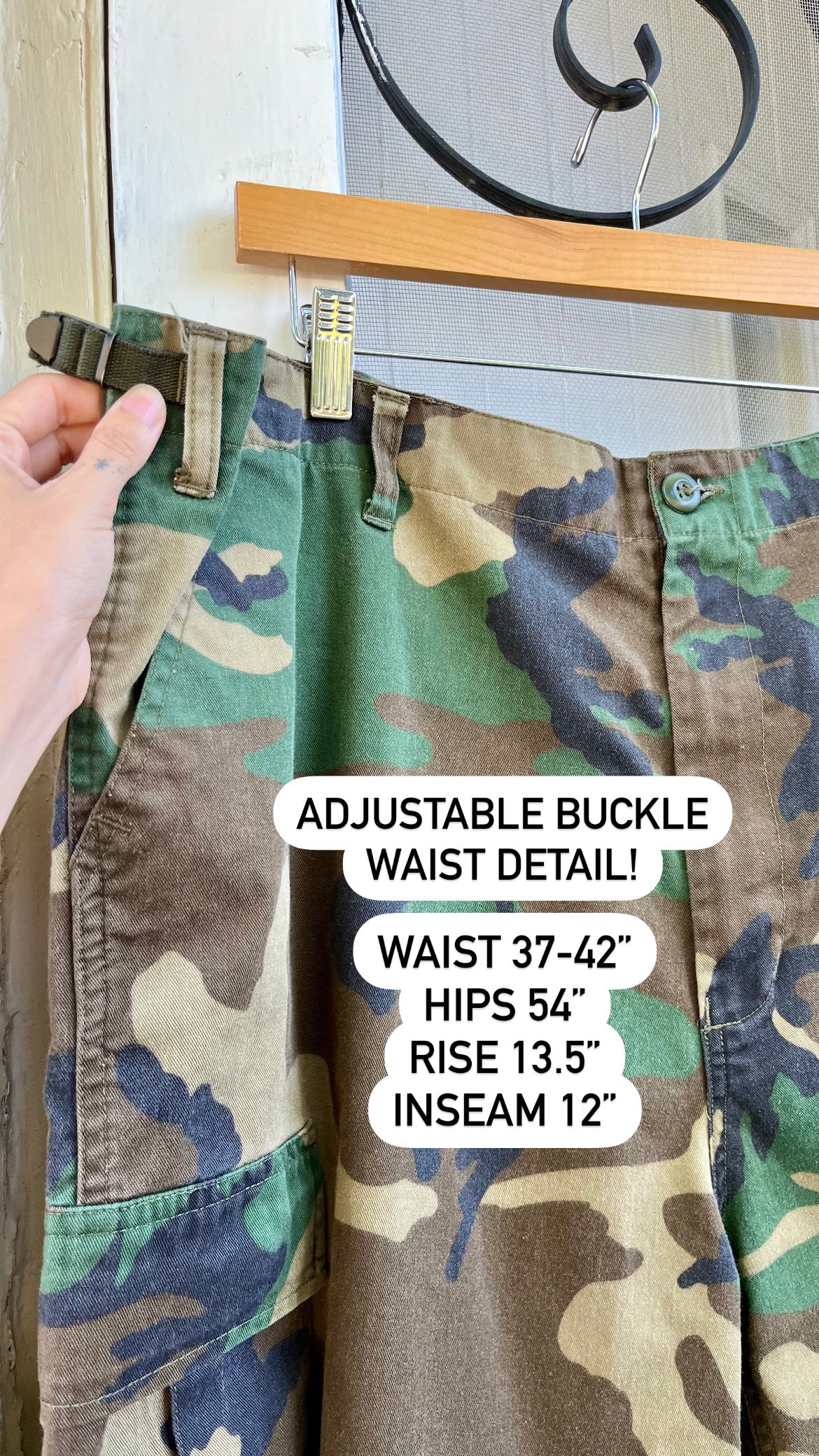 camo utility shorts for k