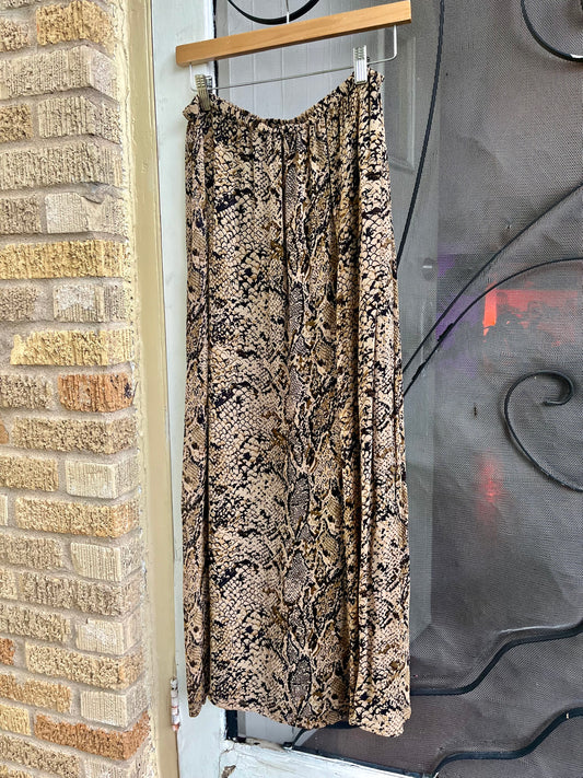 90s snake print maxi skirt for elise